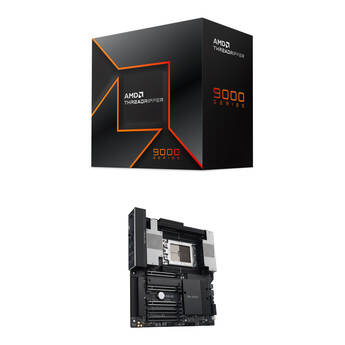 AMD Ryzen Threadripper 9960X 4.2 GHz 24-Core sTR5 Processor Kit with ASUS Pro WS TRX50-SAGE WIFI sTR5 CEB Motherboard