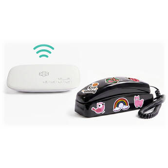 Ooma MyPhone VoIP Landline Phone for Kids (Black)