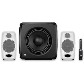 IK Multimedia iLoud Micro Monitor + iLoud Sub 2.1 Bundle (White)