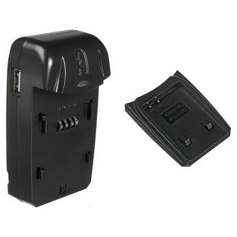 Watson Compact AC/DC Charger Kit with Battery Adapter Plate for CGA-S005, NP-70 & IA-BP125A