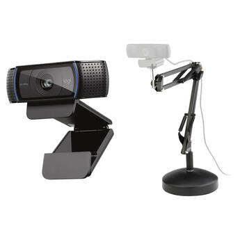 Logitech C920s HD Pro Webcam with WebCamArm 2 Camera Arm Kit