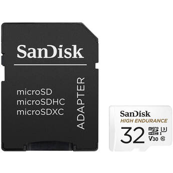 SanDisk 32GB High Endurance UHS-I microSD Memory Card with SD Adapter