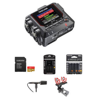 TASCAM FR-AV2 Compact 32-Bit-Float Field Recorder Stereo Recording Kit