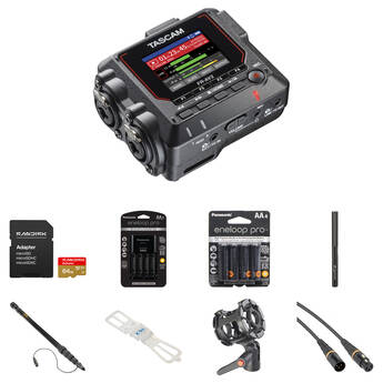 TASCAM FR-AV2 Compact 32-Bit-Float Field Recorder Booming Kit