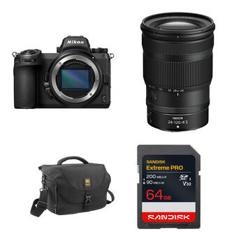 Nikon Z7 II Mirrorless Camera with 24-120mm f/4 Lens and Basic Bundle