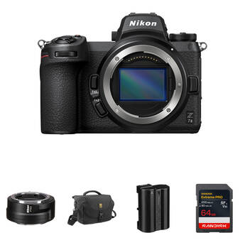 Nikon Z7 II Mirrorless Camera with FTZ II Mount Adapter and Essentials+ Kit