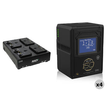 Core SWX 147Wh Helix Max Dual-Voltage 4-Battery Kit (Gold Mount)