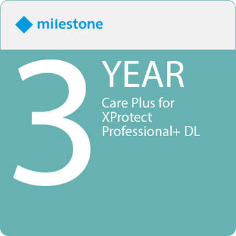 Milestone 3-Years Care Plus for XProtect Professional+ DL
