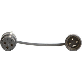 Ambient Recording AK-QAPL-M Short Low-Profile 3-Pin XLR Cable (2.36", Black Caps)