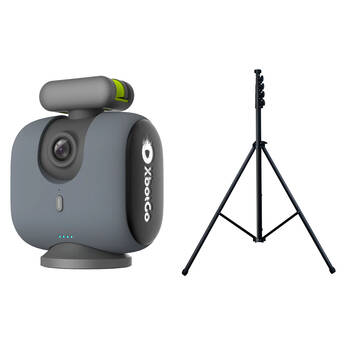 XbotGo Chameleon AI Auto-Tracking Camera for Youth/Amateur Sports & NT4 Tripod Kit (Lava Graphite)