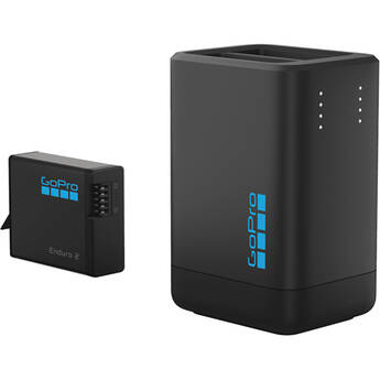 GoPro Dual-Battery Charger with Enduro 2 Battery for MISSION 1 Series & HERO13 Black