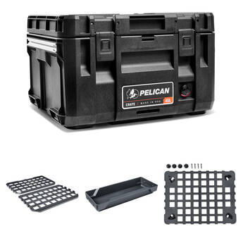 Pelican CR45 CRATE with Accessory Kit (45L, Black)