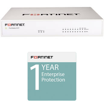 Fortinet FortiGate 61F with 1-Year FortiCare Premium & FortiGuard Enterprise Bundle