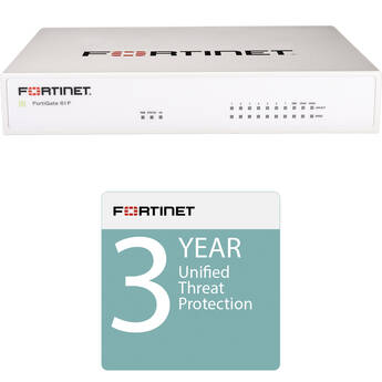 Fortinet FortiGate 61F with 3-Year FortiCare Premium & FortiGuard Unified Threat Management Bundle