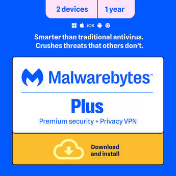 Malwarebytes Standard Premium Security Privacy VPN (Download, 2-Device License, 1-Year)