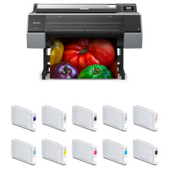 Epson SureColor P9370 44" Wide-Format Inkjet Printer with T56X Ink Cartridges Kit