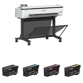 Epson SureColor T5170M 36" Wireless Printer, Scanner & Copier with High-Capacity T40W Ink Cartridges Kit