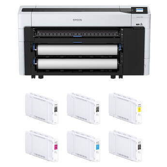 Epson SureColor T7770D 44" Large-Format Dual-Roll CAD/Technical Printer with T51A Ink Cartridges Kit