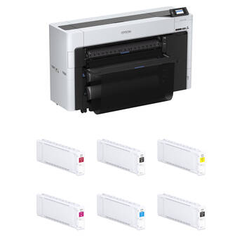 Epson SureColor T5770DR 36" Large-Format Dual-Roll CAD/Technical Printer with T50L Ink Cartridges Kit