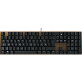 CHERRY KC 200 MX Wired Keyboard (MX2A Brown Switches, Black and Bronze)