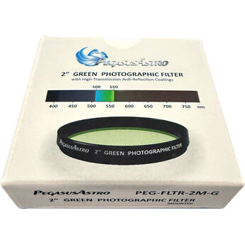 Pegasus Astro 2" Mounted Photographic Filter (Green)