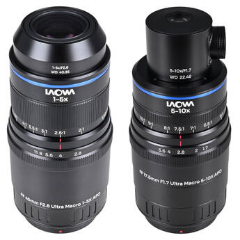 Venus Optics Laowa Aksen 45mm and 17.5mm with Coaxial Illumination Ultra Macro APO Lenses Bundle (FUJIFILM X)