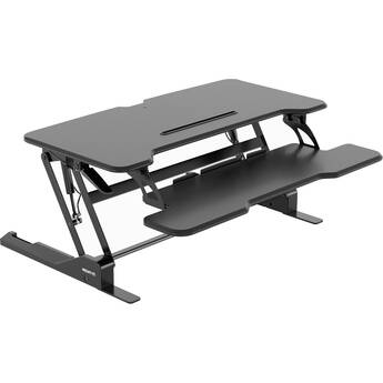 Mount-It! Standing Desk Converter with 38" Desktop (Black)