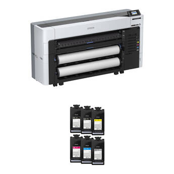 Epson SureColor P8570DL 44" Wide-Format Dual Roll Printer with P-Series Starter Inks Kit