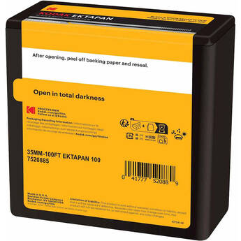 Kodak Ektapan 100 Black and White Negative Film (35mm Roll Film, 100' Roll)