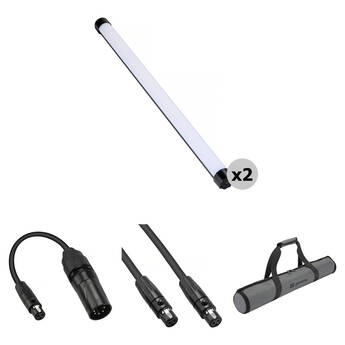 Genaray PX2-RGB Pixel RGB LED Tube Light with USB-C (2', 2-Light Kit)