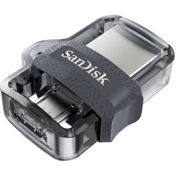 SanDisk 256GB Ultra Dual Drive m3.0 USB 3.2 Gen 1 Flash Drive (USB-A / micro-USB)
