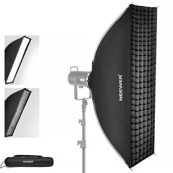 Neewer Rectangular Quick Release Softbox with Grid (12 x 47")