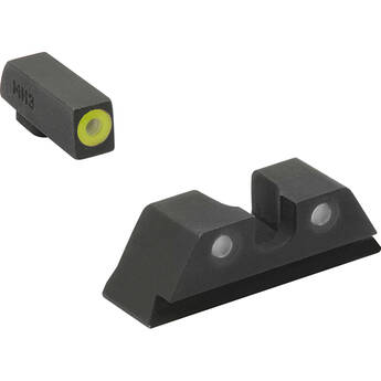 Meprolight Hyper-Bright Tritium Night Sights (Kimber 1911 Slant, Yellow Front Ring)