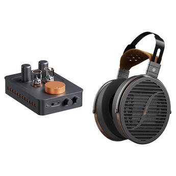 Fosi Audio GR70 Tube Headphone Amplifier and Preamp Kit with i5 Open-Back Planar Magnetic Headphones