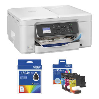 Brother MFC-J1365DW INKvestment All-in-One Color Inkjet Printer with Standard-Yield Color and High-Yield Black Inks Kit