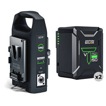 Anton/Bauer Titon Micro 150 2-Battery Kit with VM2 Charger (V-Mount)