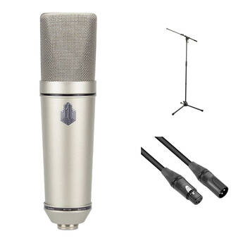 BeesNeez B67/269 Large-Diaphragm Multi-Pattern Tube Condenser Microphone Kit with Stand and Cable