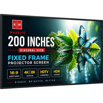 KHOMO GEAR GER-1273 98 x 174" Fixed-Frame Projector Screen