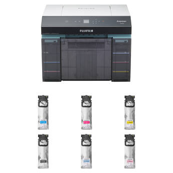 FUJIFILM Frontier DX400W Inkjet Photo Printer with Full Set of Ink Kit