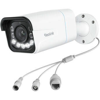 Reolink P430 8MP Outdoor Network Bullet Camera with Night Vision, PoE & 5x Optical Zoom (White)