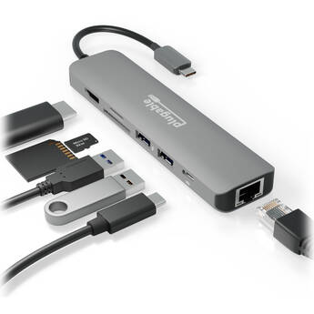Plugable USB-C 7-in-1 Docking Station with Ethernet