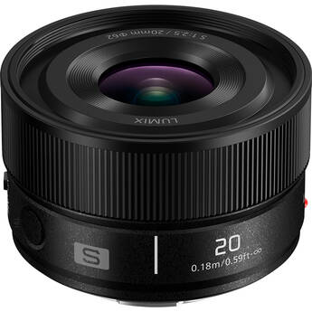 Panasonic LUMIX S 20mm f/2.5 Lens (L-Mount, Black)