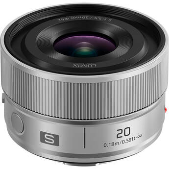 Panasonic LUMIX S 20mm f/2.5 Lens (L-Mount, Silver)