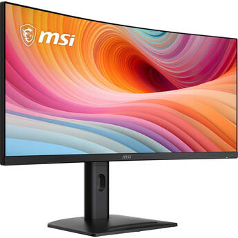 MSI PRO MP341CQPHG E12 34" 1440p HDR 120 Hz Ultrawide Curved Monitor (Black)