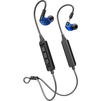 MEE audio M6 PRO 2nd Generation Universal-Fit Noise-Isolating Musician's In-Ear Monitors with Detachable Cables (Blue)