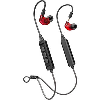 MEE audio M6 PRO 2nd Generation Universal-Fit Noise-Isolating Musician's In-Ear Monitors with Detachable Cables (Red)