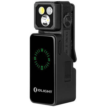 Olight Oclip 2 Ultra Premium Rechargeable Flashlight (Onyx Black)