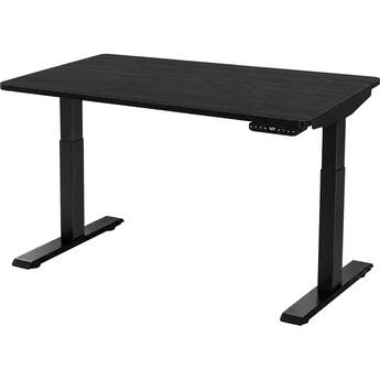 Uncaged Ergonomics Rise Up Electric Adjustable Height Standing Desk (60 x 30", Black Bamboo)