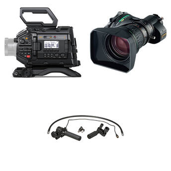 Blackmagic Design URSA Broadcast G2 Camera with Fujinon 8.5-170mm Digital Servo Lens & Zoom/Focus Control