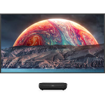 Hisense L9G TriChroma 3000-Lumen XPR 4K UHD Smart Laser DLP Projector & 120" Screen Bundle